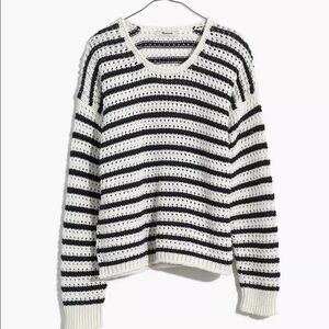 NWT Madewell Open Stitch Pullover Sweate